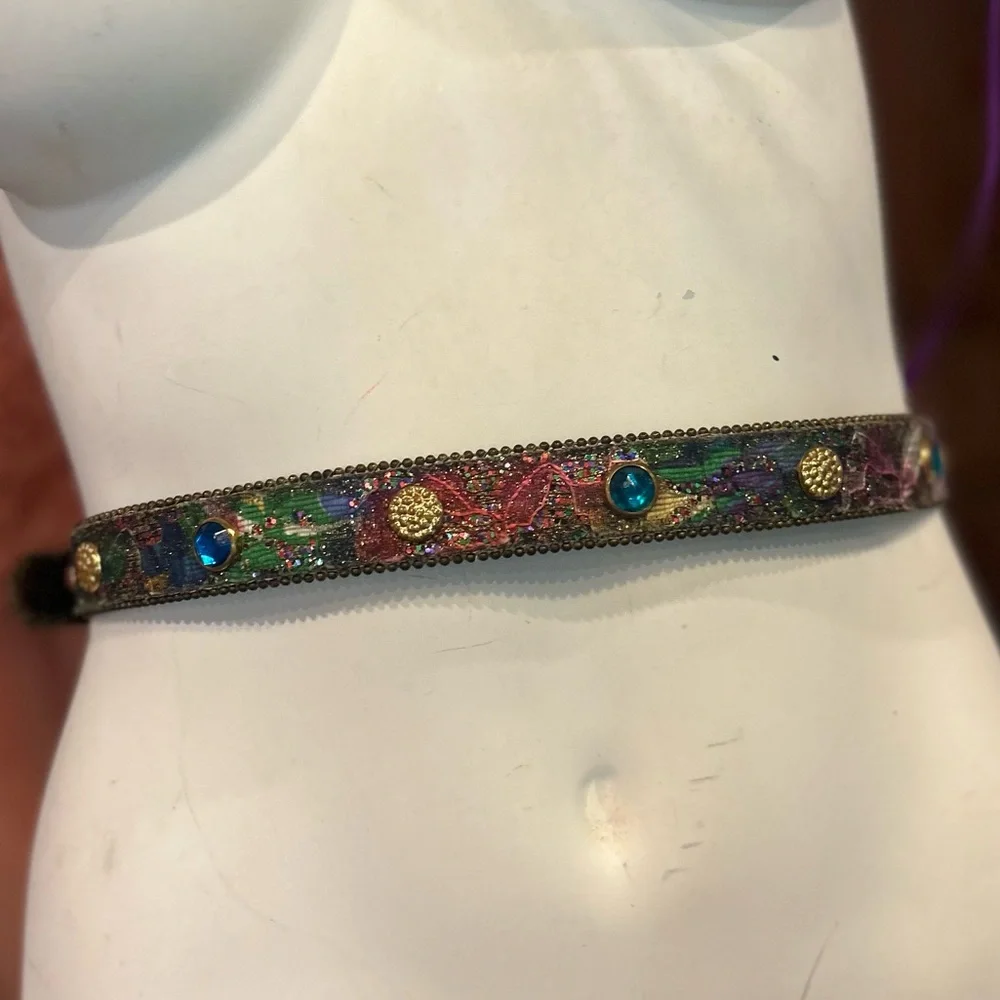80s Glitter Jeweled Belt